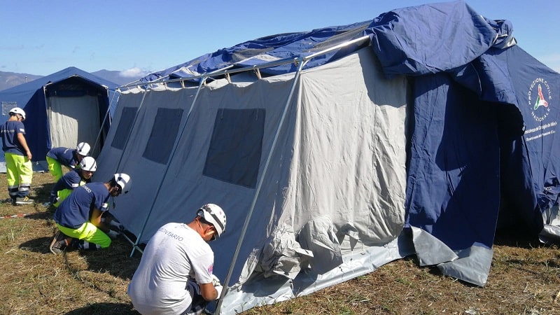 tenda di protezione civile