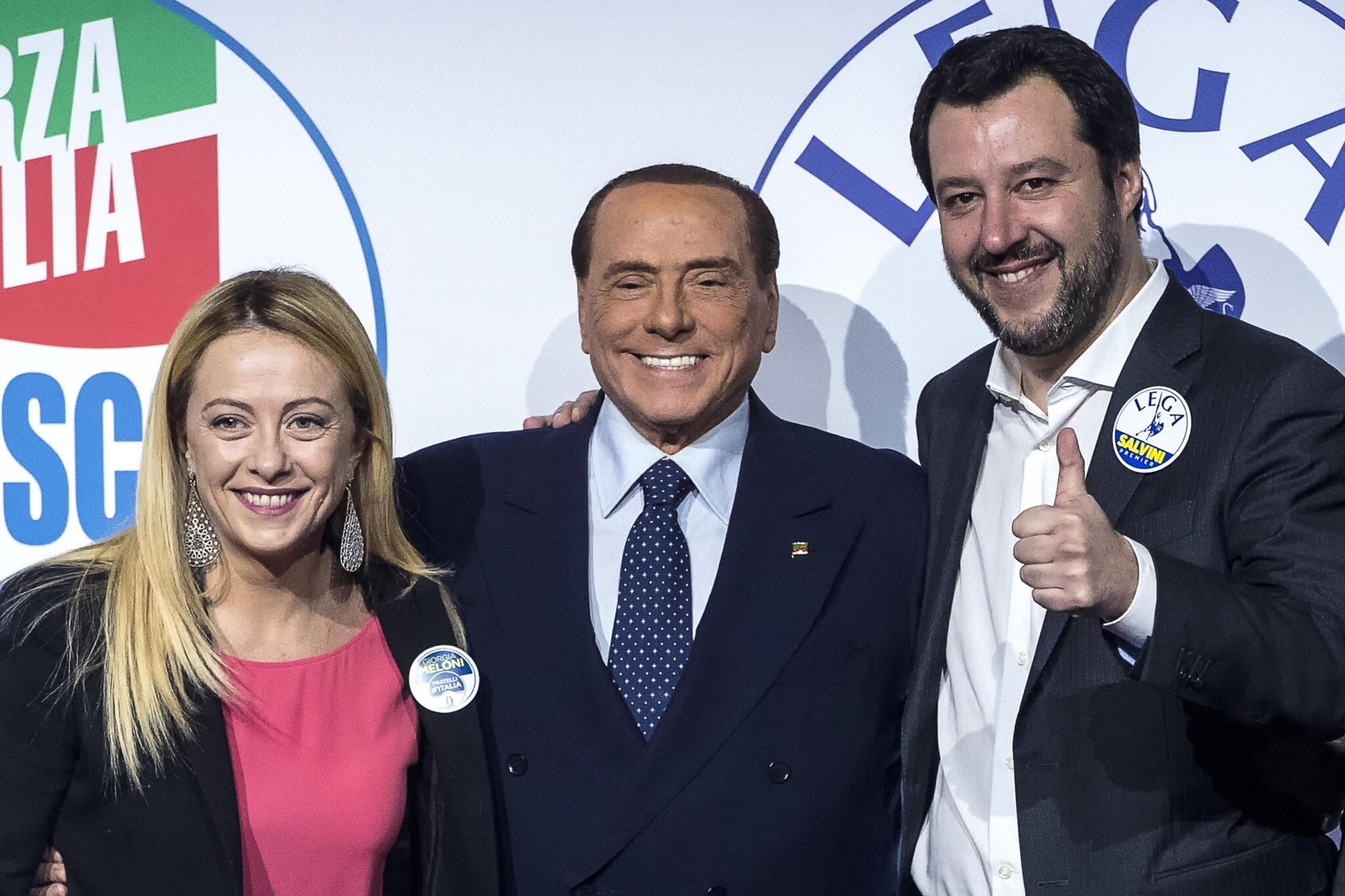 Meloni Salvini Berlusconi